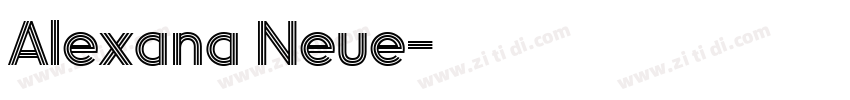 Alexana Neue字体转换 Alexana Neue字体转换